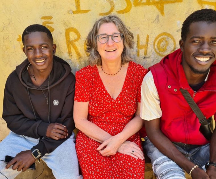 Bouya (Lamines Neffe, links) und Lamine